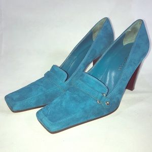 Beautiful teal blue Sergio Rossi pumps. Sz 8.5
